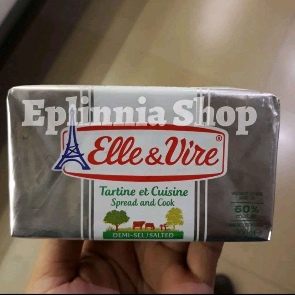 

Elle & Vire Tartine Et Cuisine Demi Sel Salted 60% Butter 200 gr - Buter