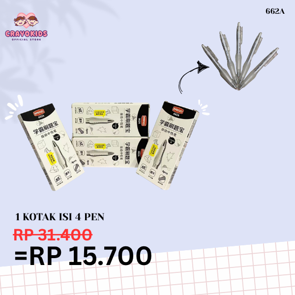 

CRAYOKIDS Pulpen Gel HY 0.5mm – Desain minimalis (1 BOX 4 PCS)