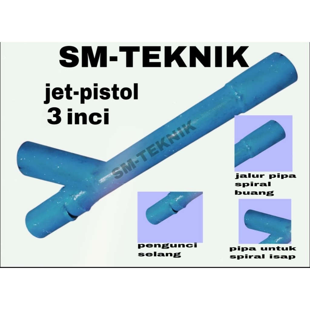 jet pistol tambang alkon 6,5hp/7hp/8hp/wp30/#ukuran  jet pistol(2,5in) (3in)untuk hisap pasir bebatu