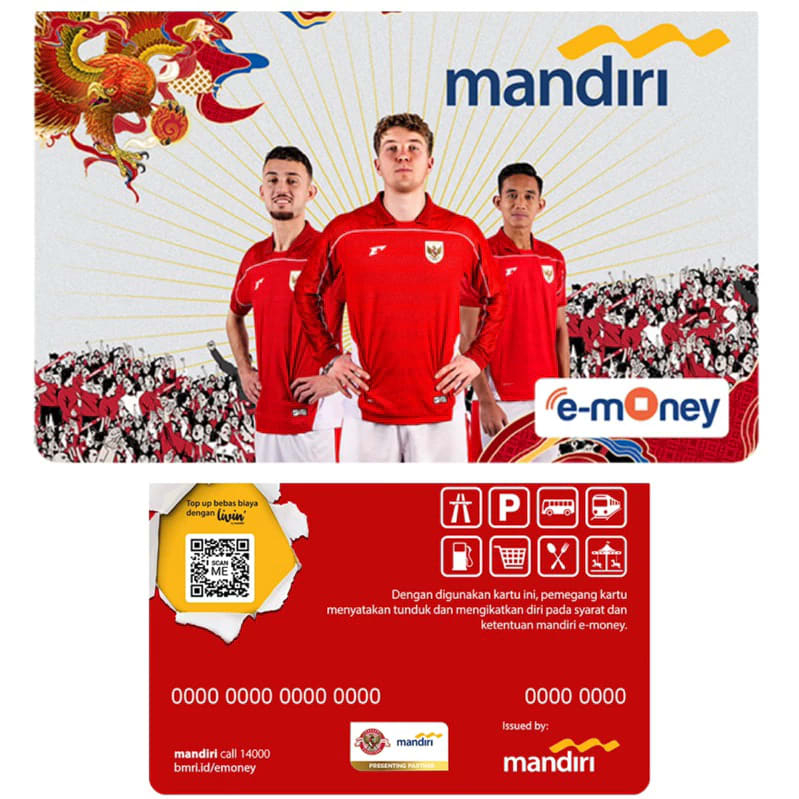 e-Money Timnas Indonesia /eMoney Timnas Indonesia /eMoney garuda timnas Original Mandiri