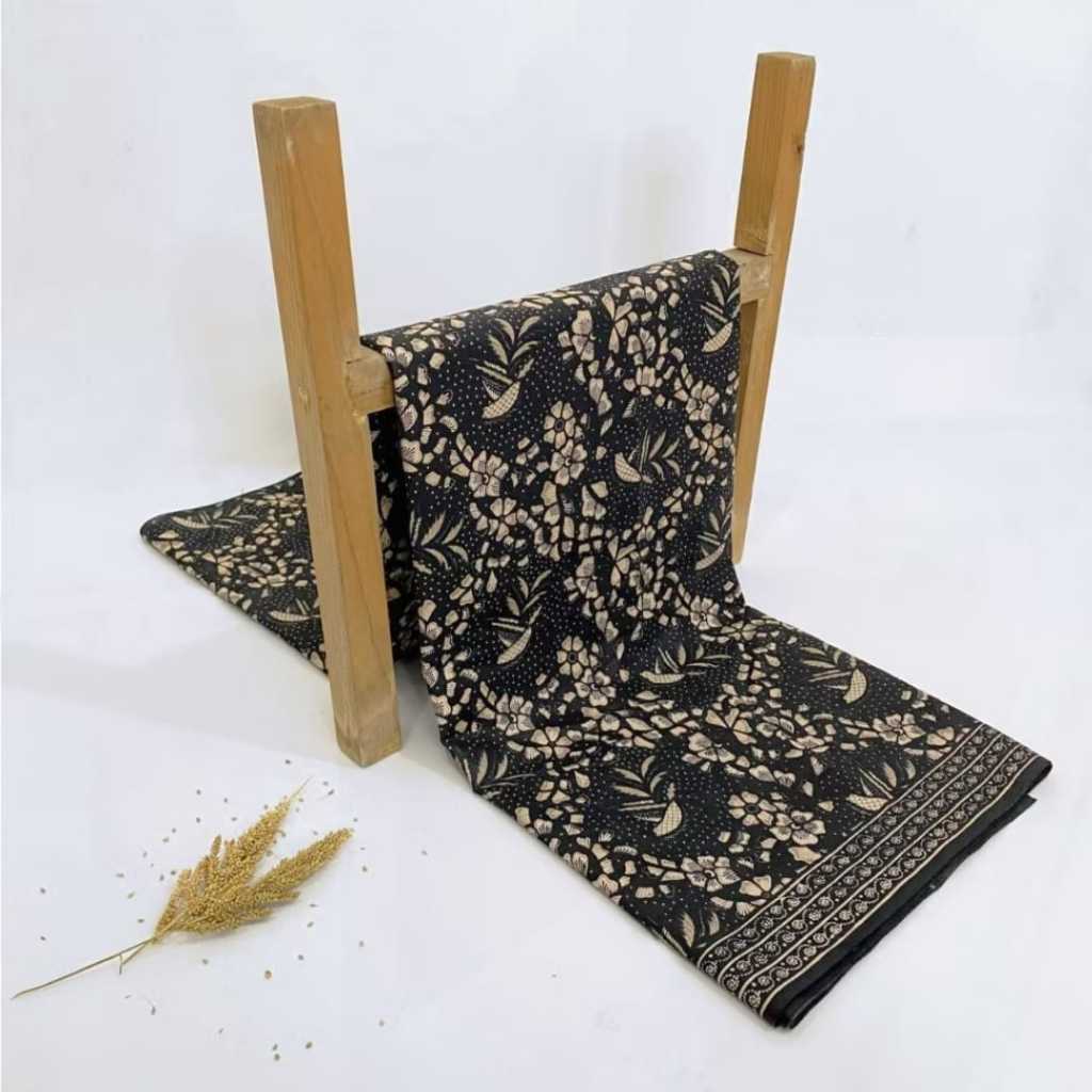 Kain Batik meteran Motif Bunga Bahan Dasar Katun Ukuran Panjang Seragam Grosir Bridesmaid Paket / Ka