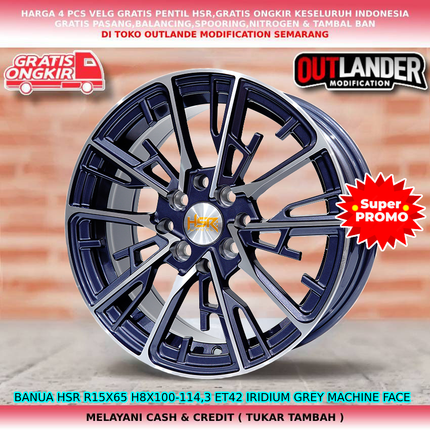 velg racing r15 velg mobil Accent Atoz Elantra Panther Carens Pride Visto dll hsr banua r15