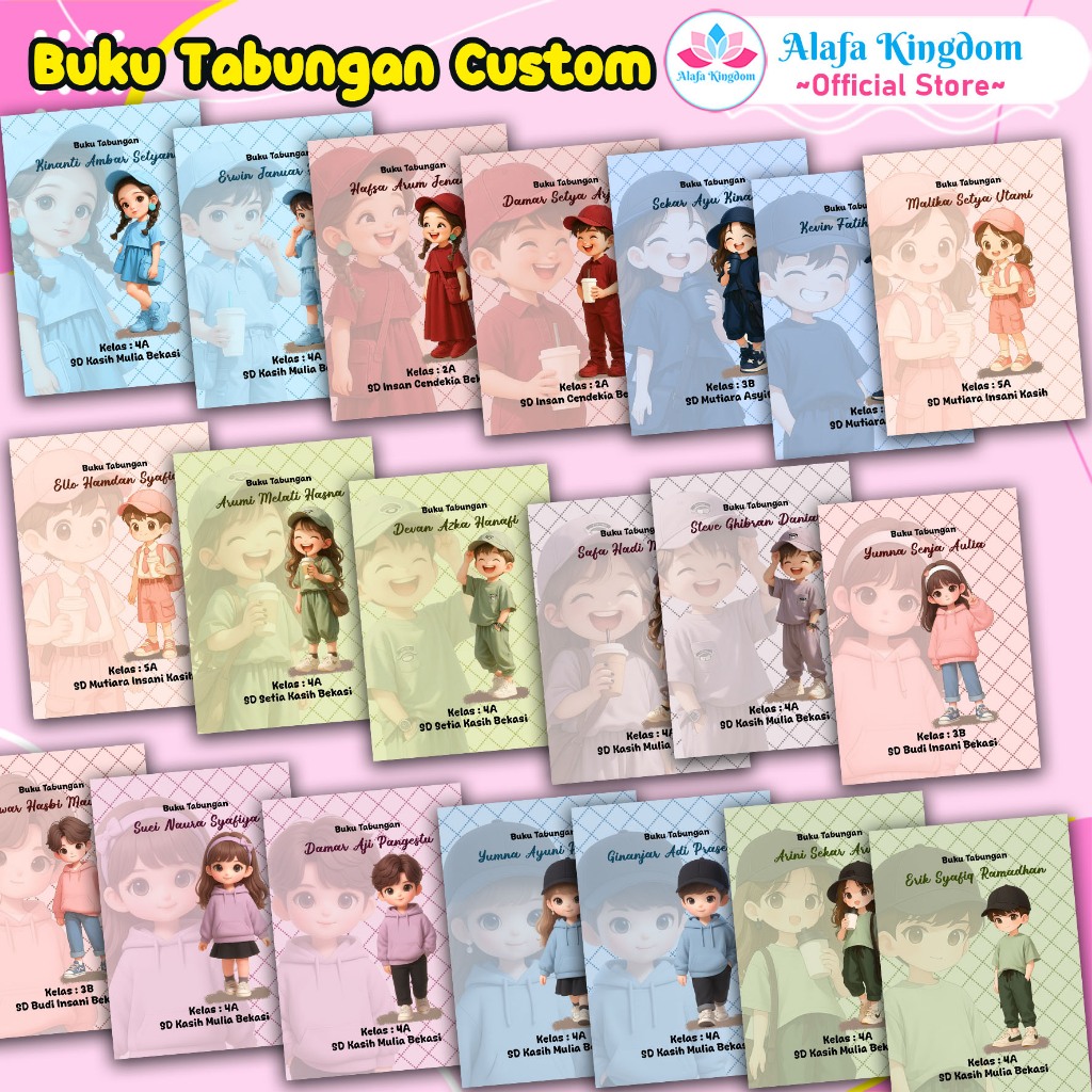 

Alafakingdom 151-170 Buku Tabungan Custom