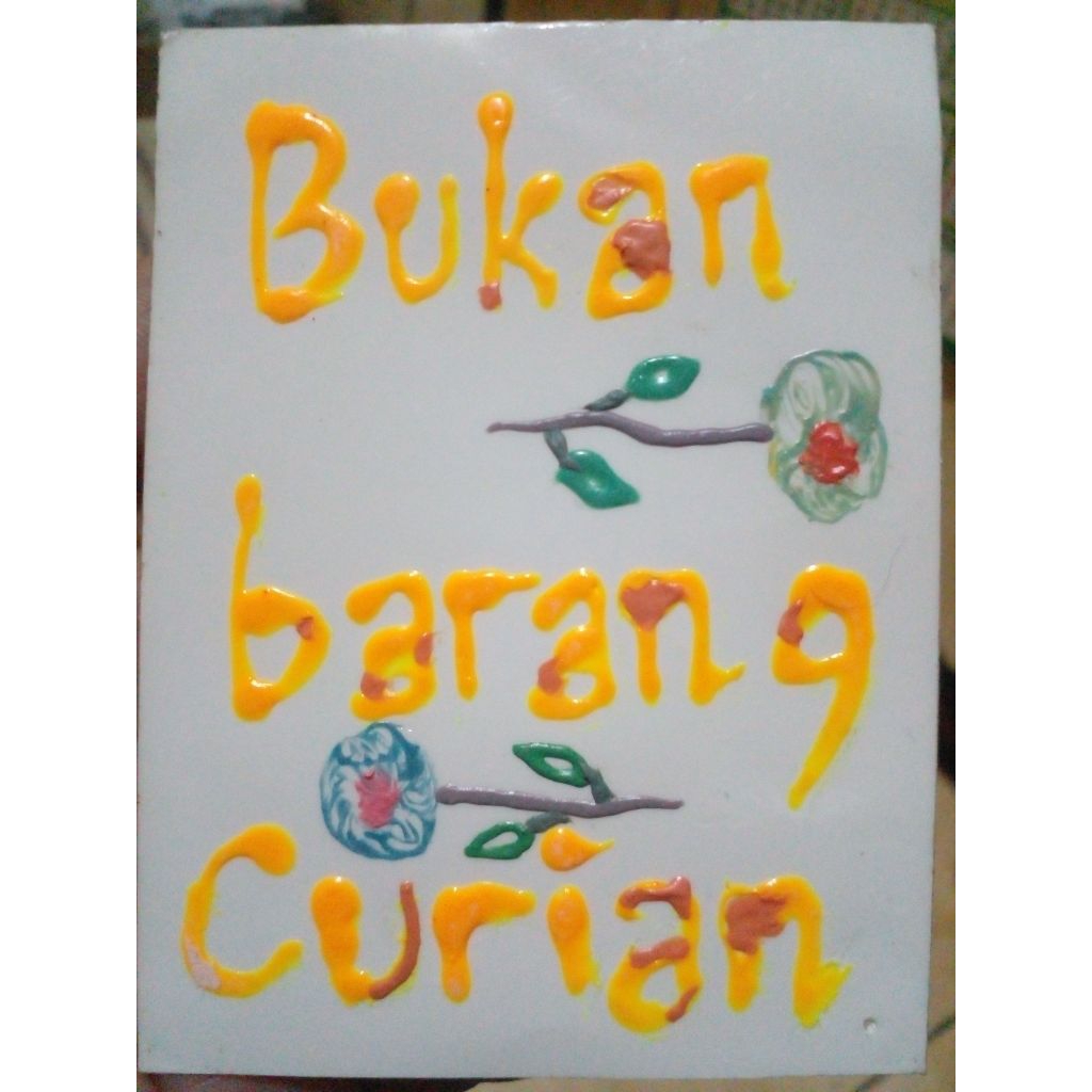 

British Sticker Timbul : Bukan Barang Curian