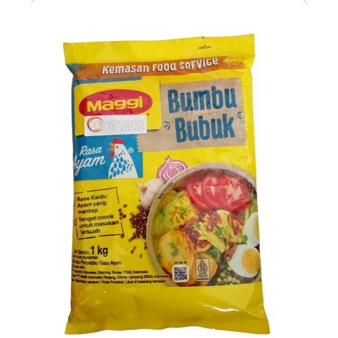 

Maggi Chicken Powder 1kg bumbu rasa ayam