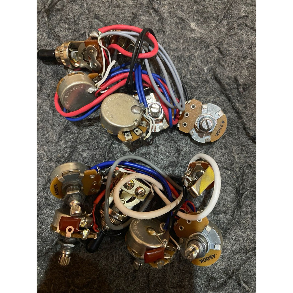 kit wiring gitar lespaul original korea