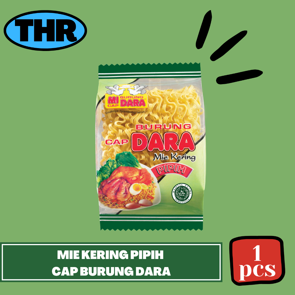 

Mie Kering Pipih Cap Burung Dara