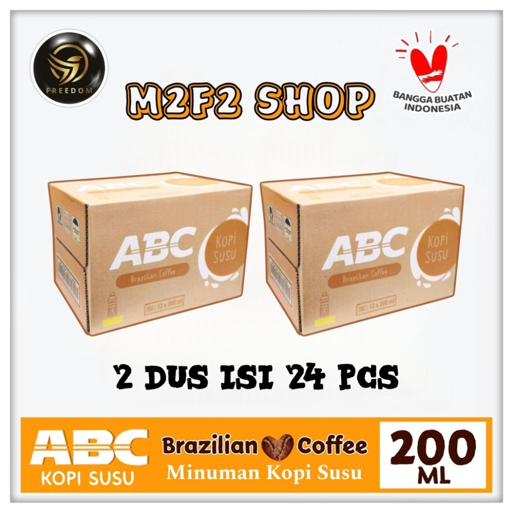 

Kopi Susu ABC Brazilian Coffee Botol Pet - 200 ml (Kemasan 2 Karton)