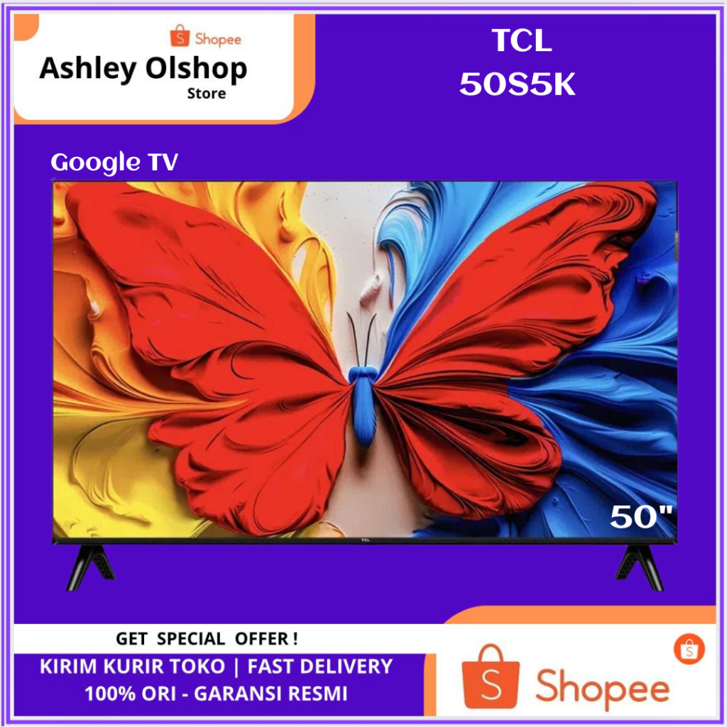 QLED TV TCL 50 Inch 50S5K Google TV FHD TCL 50S5K S5K TV TCL 50 Inci