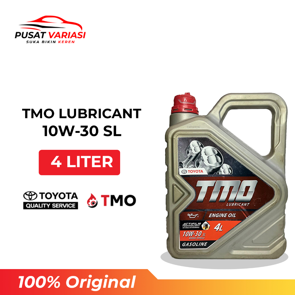 TMO Lubricant 10W‑30 SL Oli Mesin Bensin Toyota – Galon 4 Liter Original