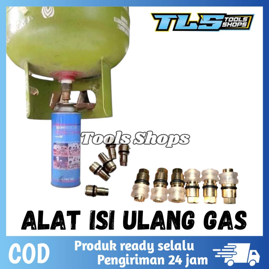 Alat Isi Ulang Gas Kaleng Portable Refil Gas Kaleng Portable SImpel Nepel Isi Ulang Gas