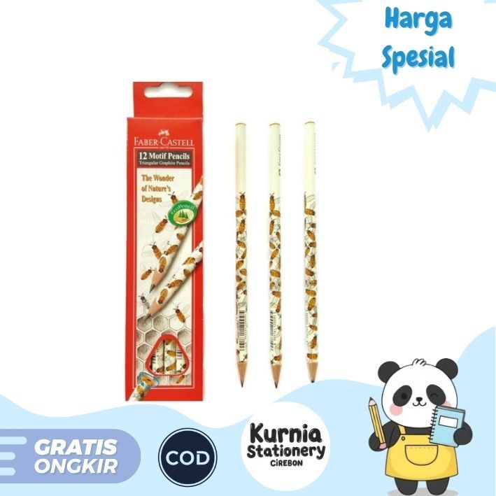 

Faber-Castell Pensil / Pencil 2B Motif BEE/ LEBAH ( Satuan )