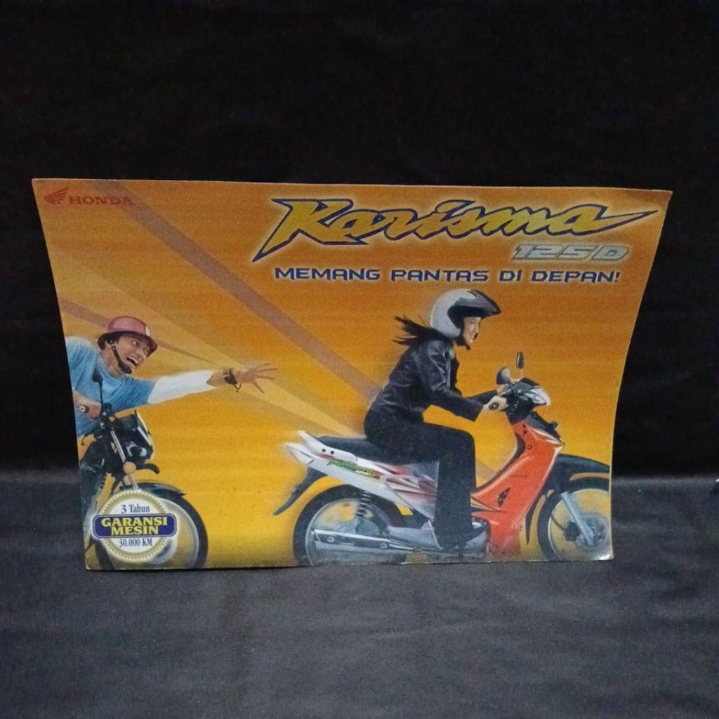 poster brosur leaflet Honda karisma 125D