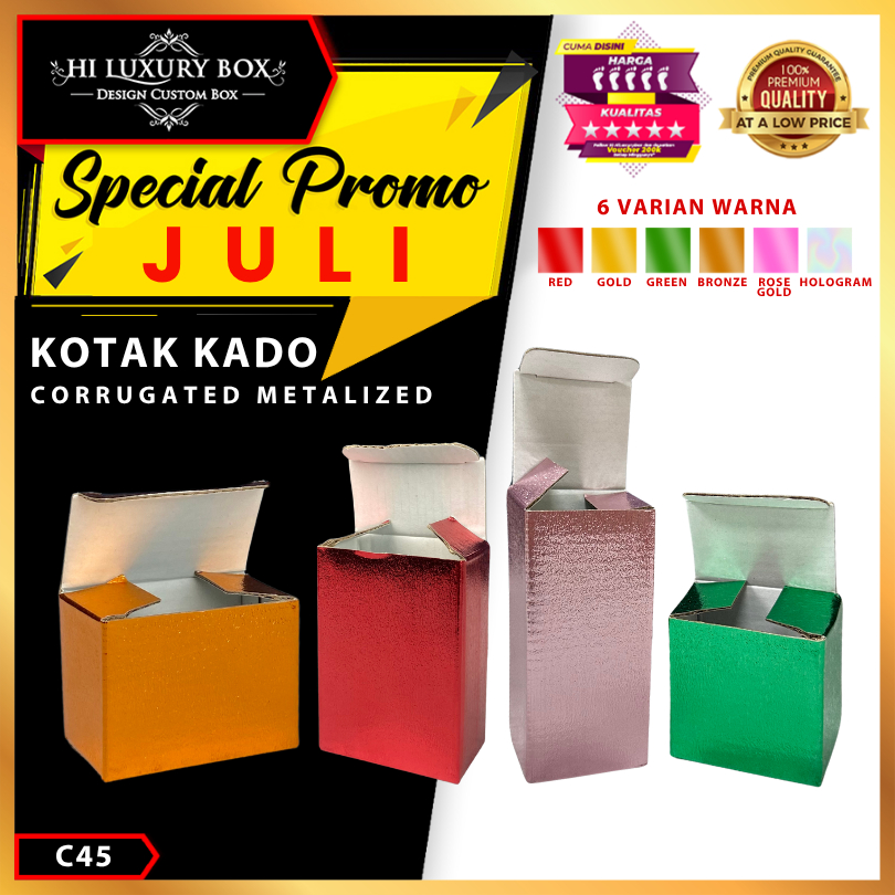 

Kotak Souvenir Hologram - Box Packaging Kecil - Dus Hadiah Kado - C45