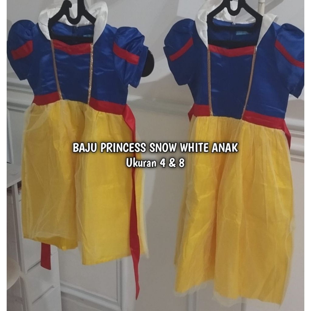 BAJU PESTA ANAK PRINCESS SNOW WHITE