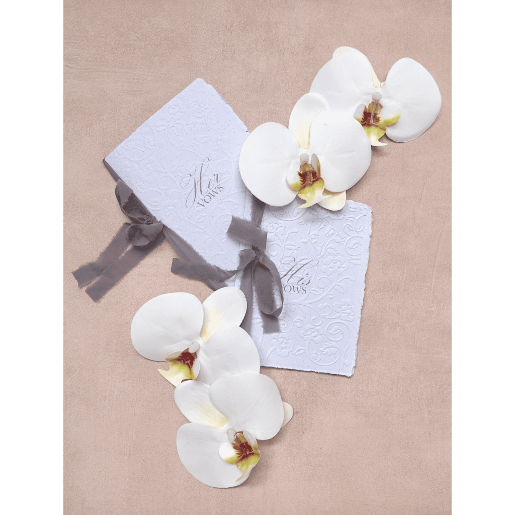 Vow Book Wedding Buku Janji Nikah Custom Sepasang His & Her Emboss