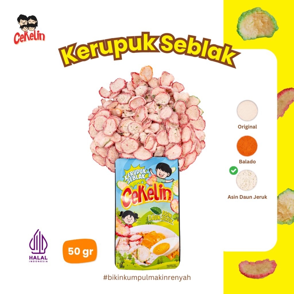 

Kerupuk Seblak 50 gr - Cemilan Keluarga Indonesia enak gurih renyah