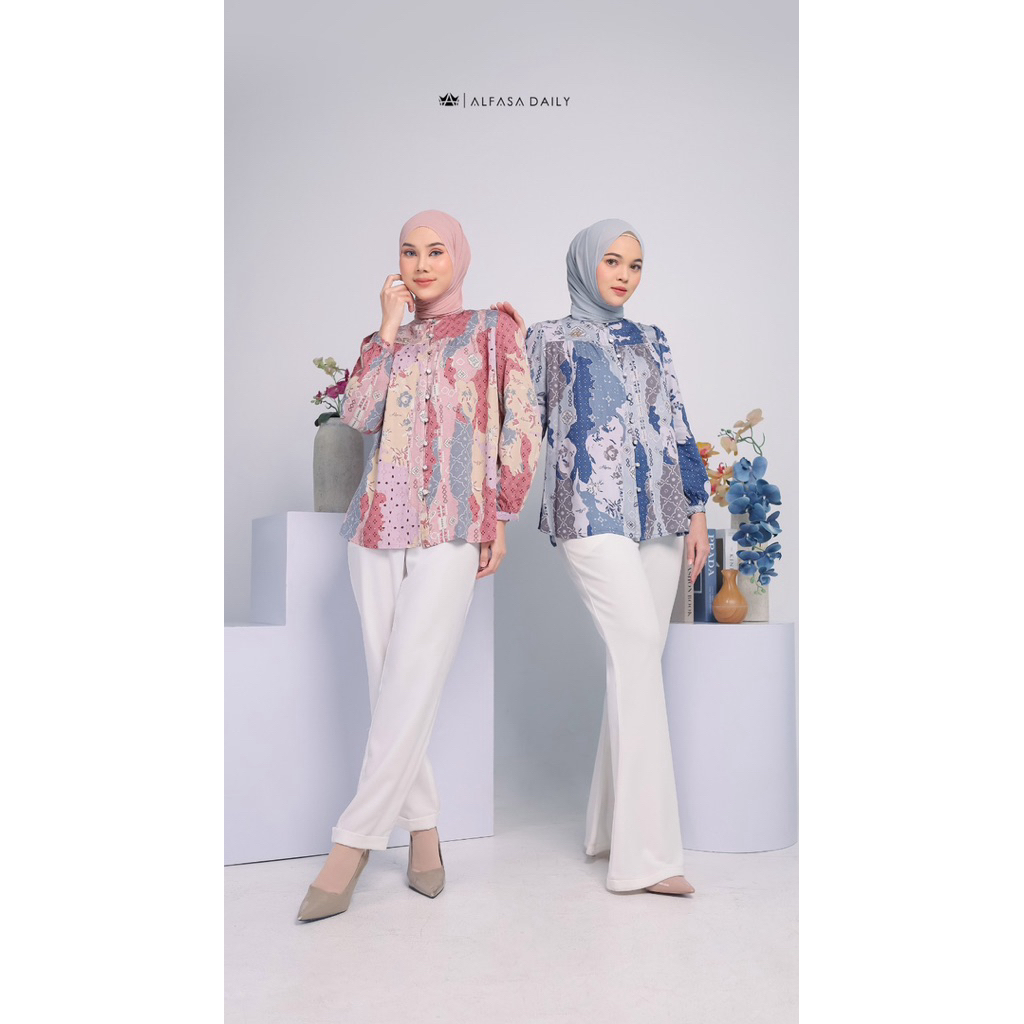 Zerline Blouse by Alfasa Daily ✔️ atasan promo ✔️ atasan alfasa terbaru