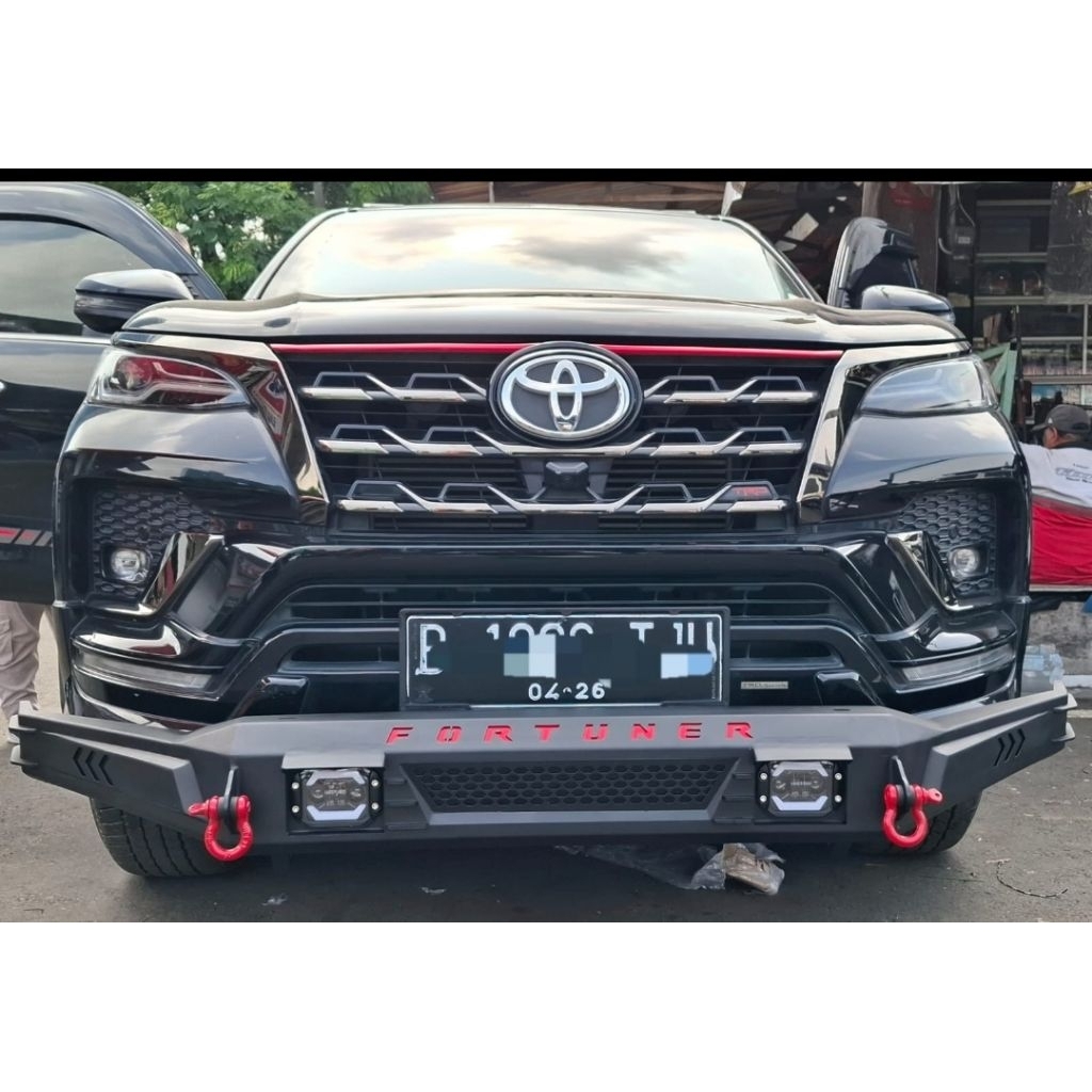 Tanduk Bumper Depan/Towing Depan pajero sport/fortuner 2016-2025/rush/terios/inova/destinator