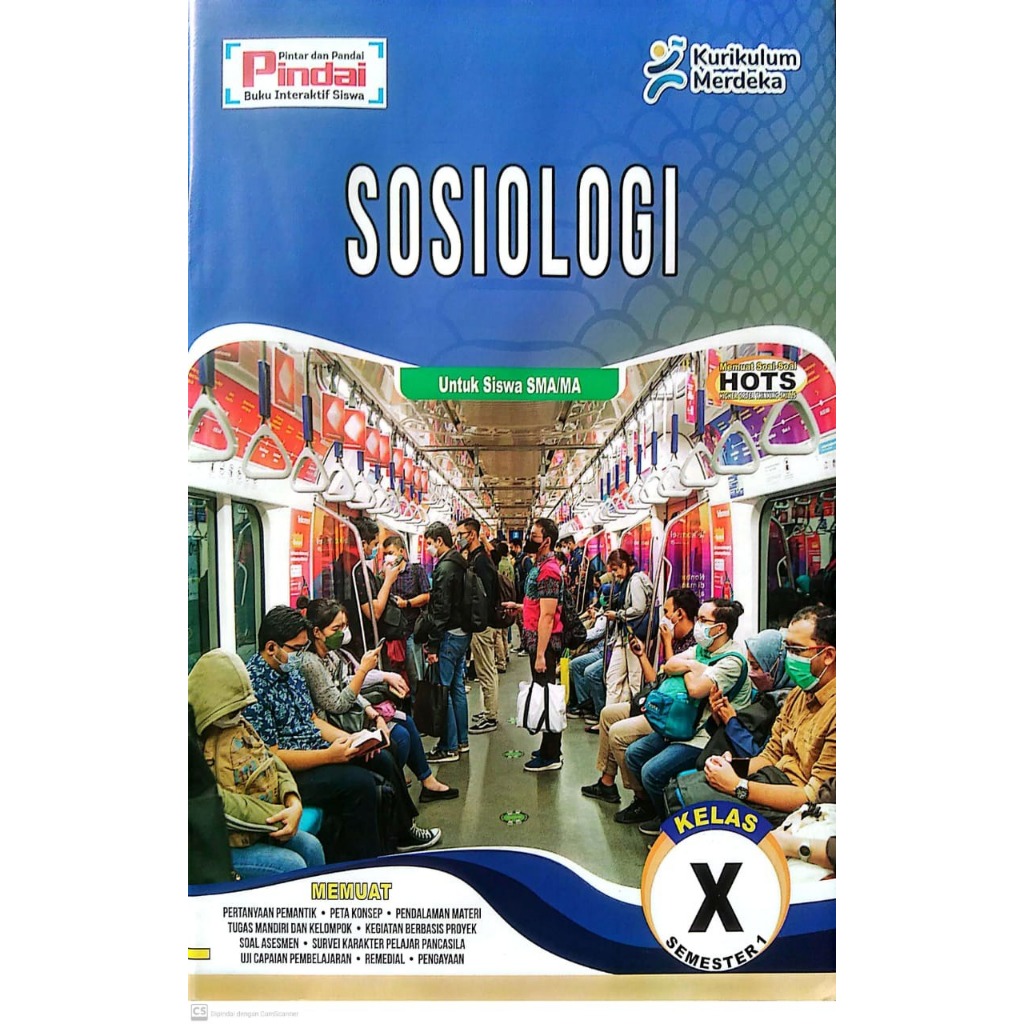 Buku LKS Sosiologi kurikulum Merdeka Kelas 10 SMA/MA Semester 1 Pindai & Cerdas