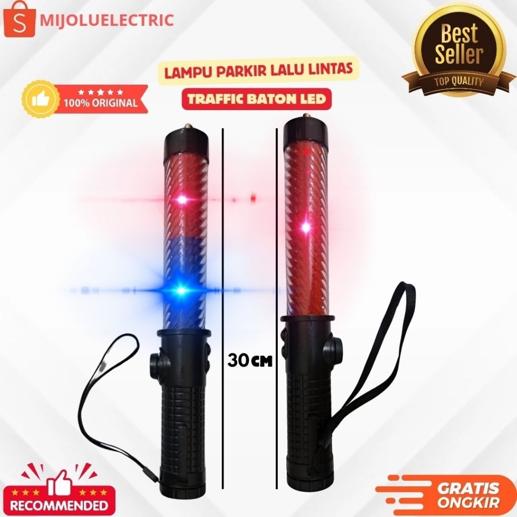 Tongkat Lampu Lalu Lintas /Lampu Lalin Polisi /Lampu Lalin Parkir 30 CM