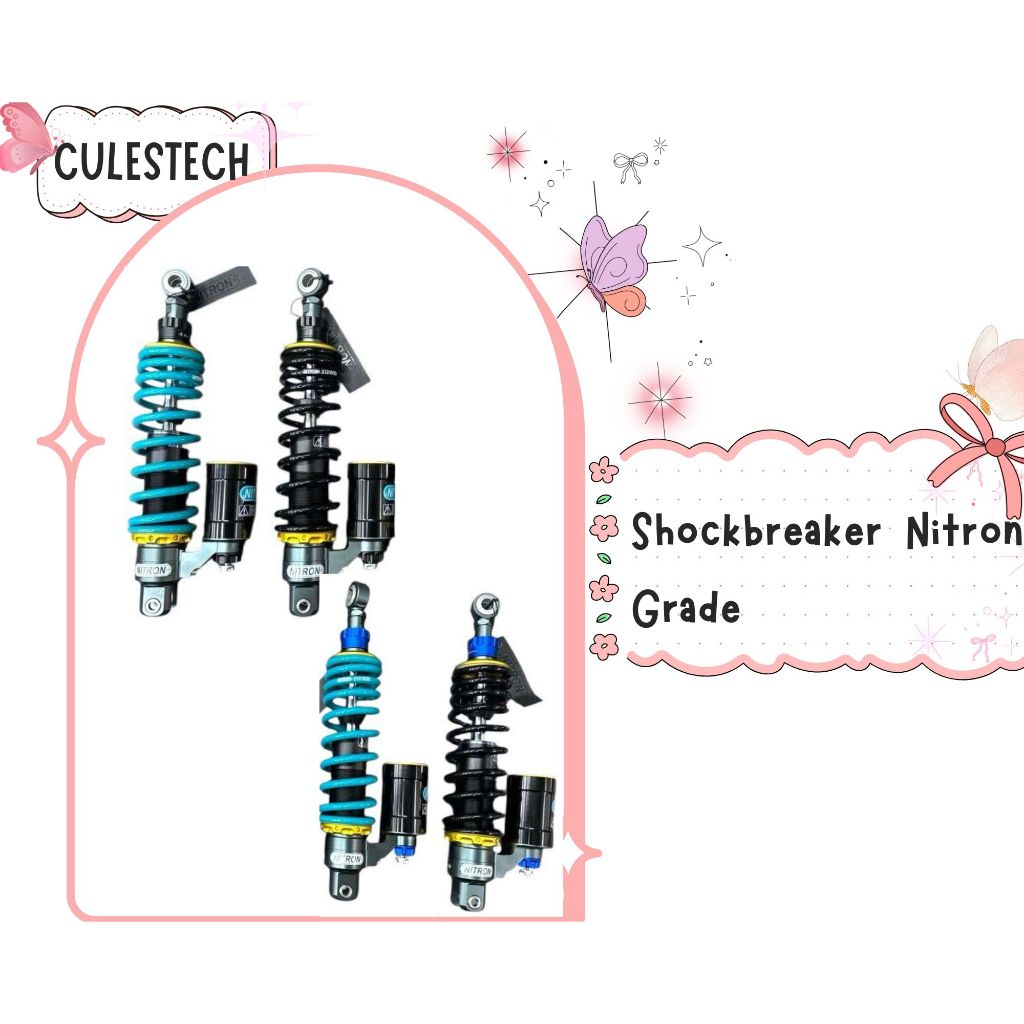 Shockbreaker Nitron Grade Vario 125 150 Beat Scoopy 330mm Good Quality