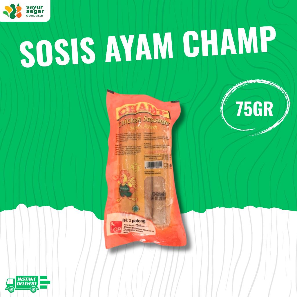 

Sosis Ayam Champ 75gr- Sayur Segar Denpasar