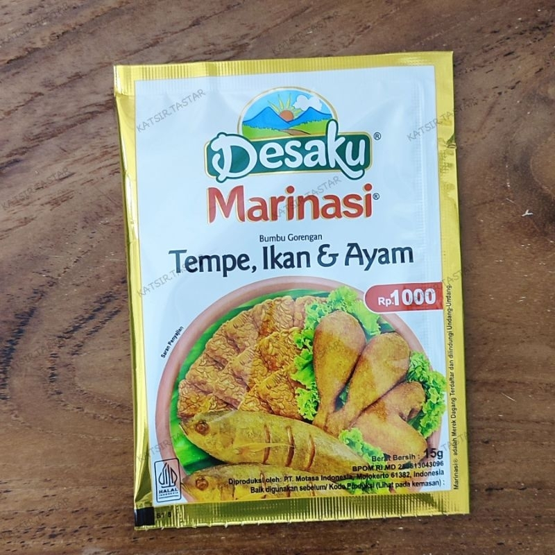 

Bumbu Desaku Marinasi Tempe, Ikan, dan Ayam