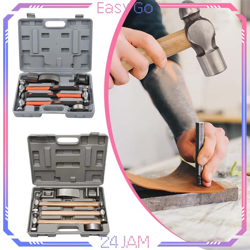 Isi 7pcs Palu Ketok Magic Set Palu Ketok Mobil Serbaguna Palu Ketok Body Repair Alat Ketok Magic
