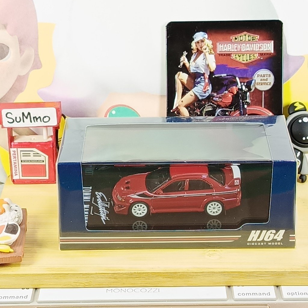 hobby japan mitsubishi lancer evolution 6 tommi makinen red HJ64 evo6 diecast 164