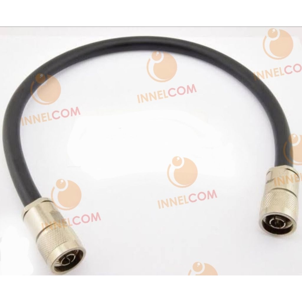 Kabel Jumper RG214 Huber Suhner 1 Meter N Male to N Male Coax Jumper RG-214/U