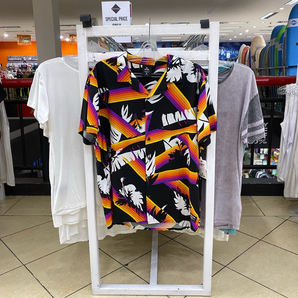 Kemeja Ripcurl Pria Surf Revival Black Original