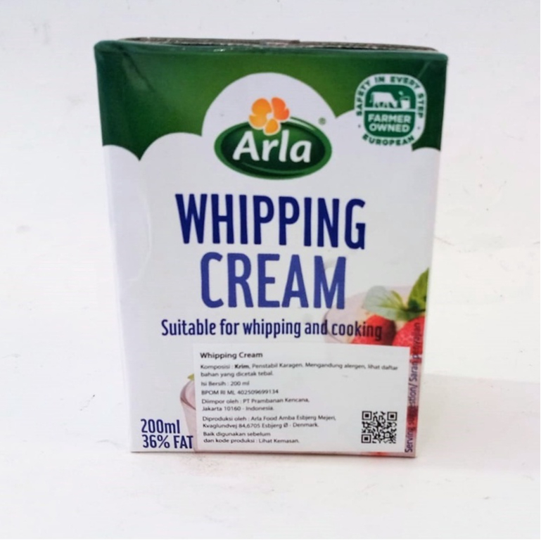 

ARLA WHIPPING CREAM KEMASAN 200 ML