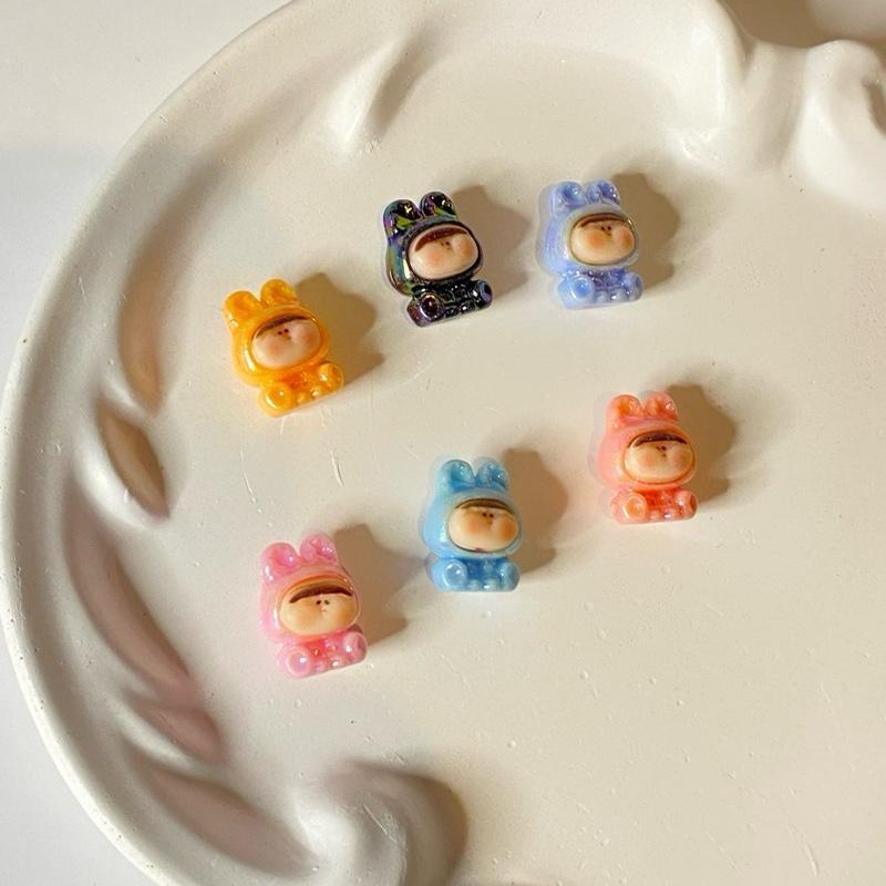 BEADS ornamen beruang kecil solid strap hp manik manik