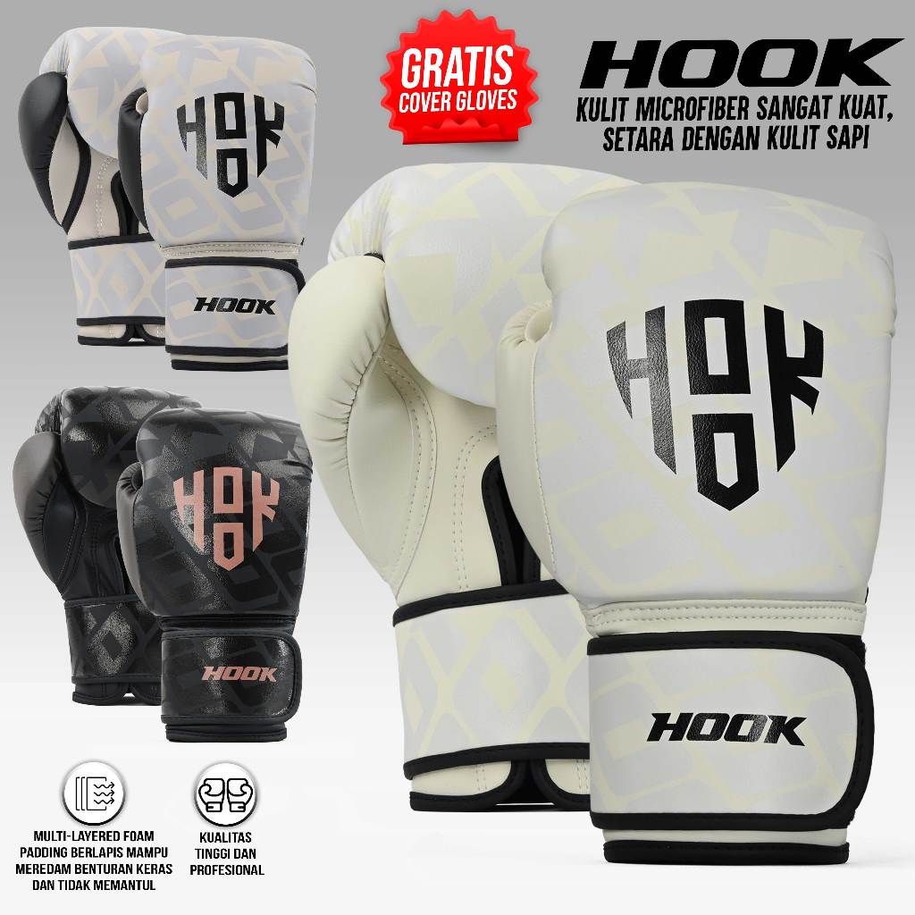 Sarung Tangan Muaythai Hook, Boxing Gloves Hook, Muay Thai Gloves Hook, Sarung Tinju Hook, Sarung Bo