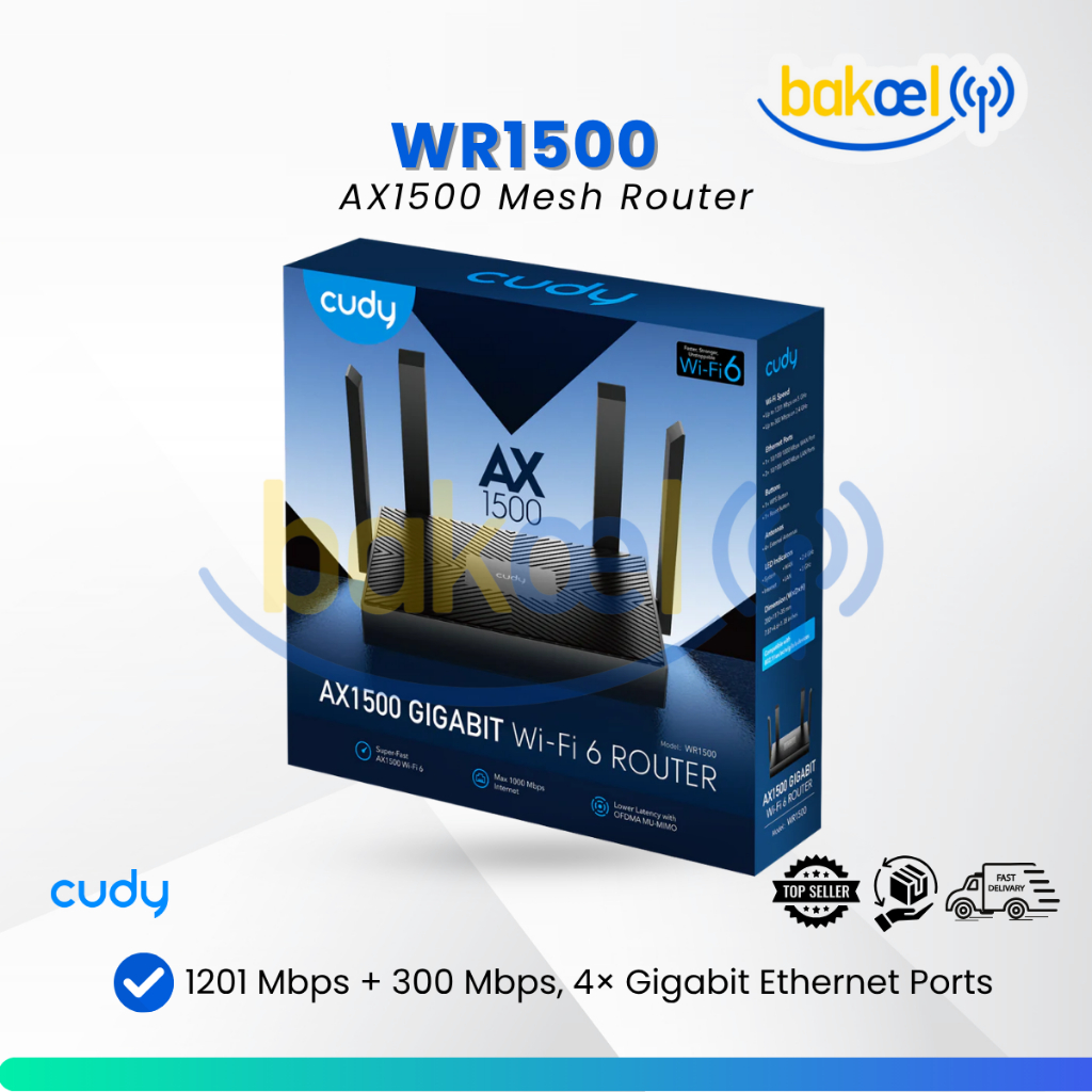 Cudy WR1500 AX1500 Router WiFi 6 Router Mesh WR1500