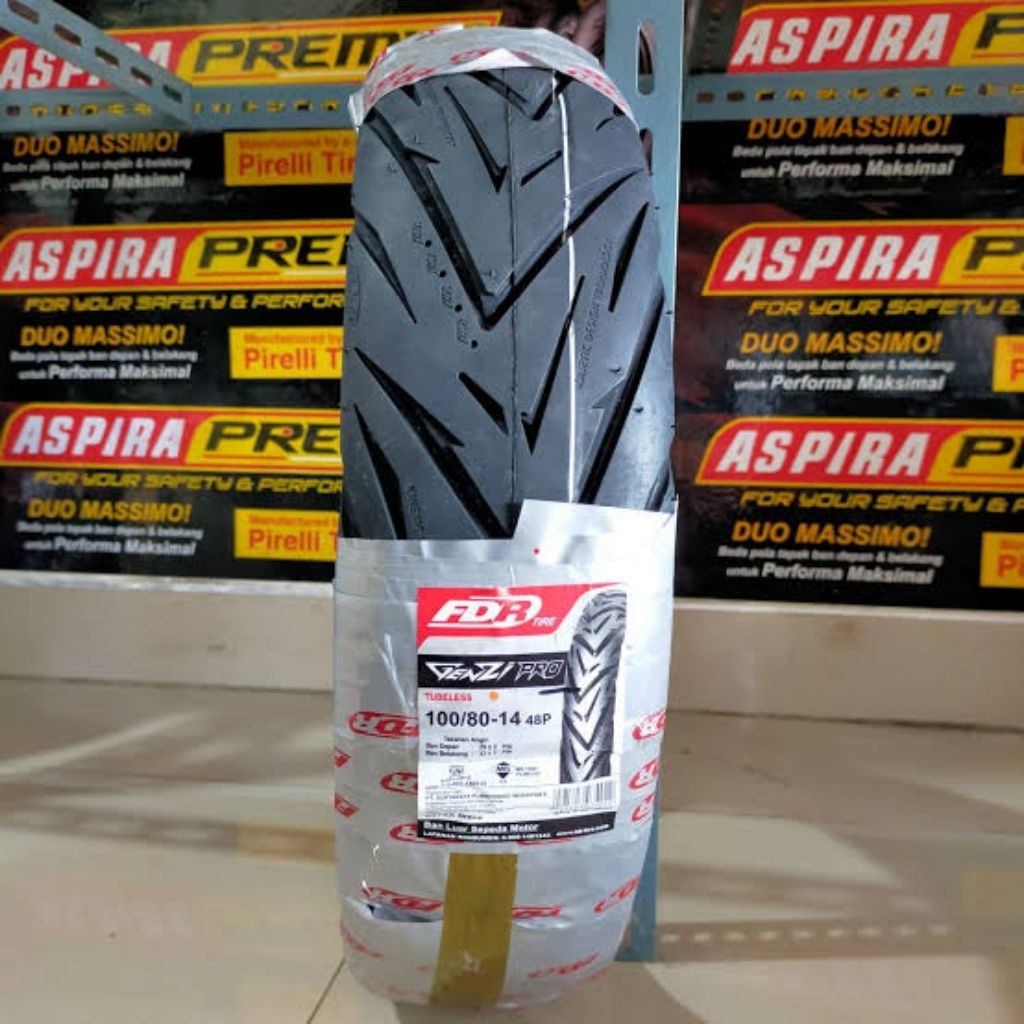 FDR GENZI PRO 100/80-14 Ban Motor Ring 14 Tubeless 

