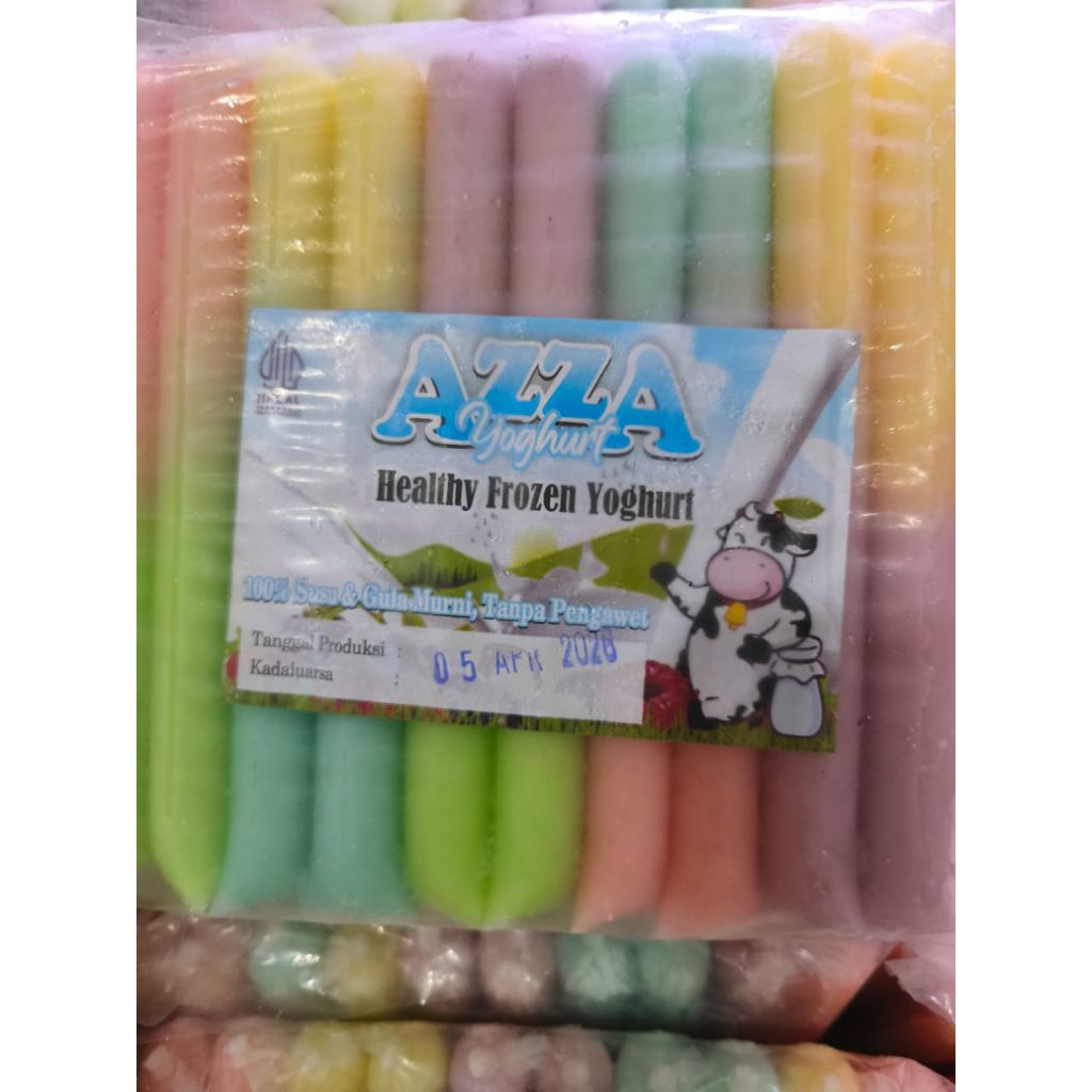 

Yogurt Azza susu sapi asli fermentasi Re-pack 10pcs
