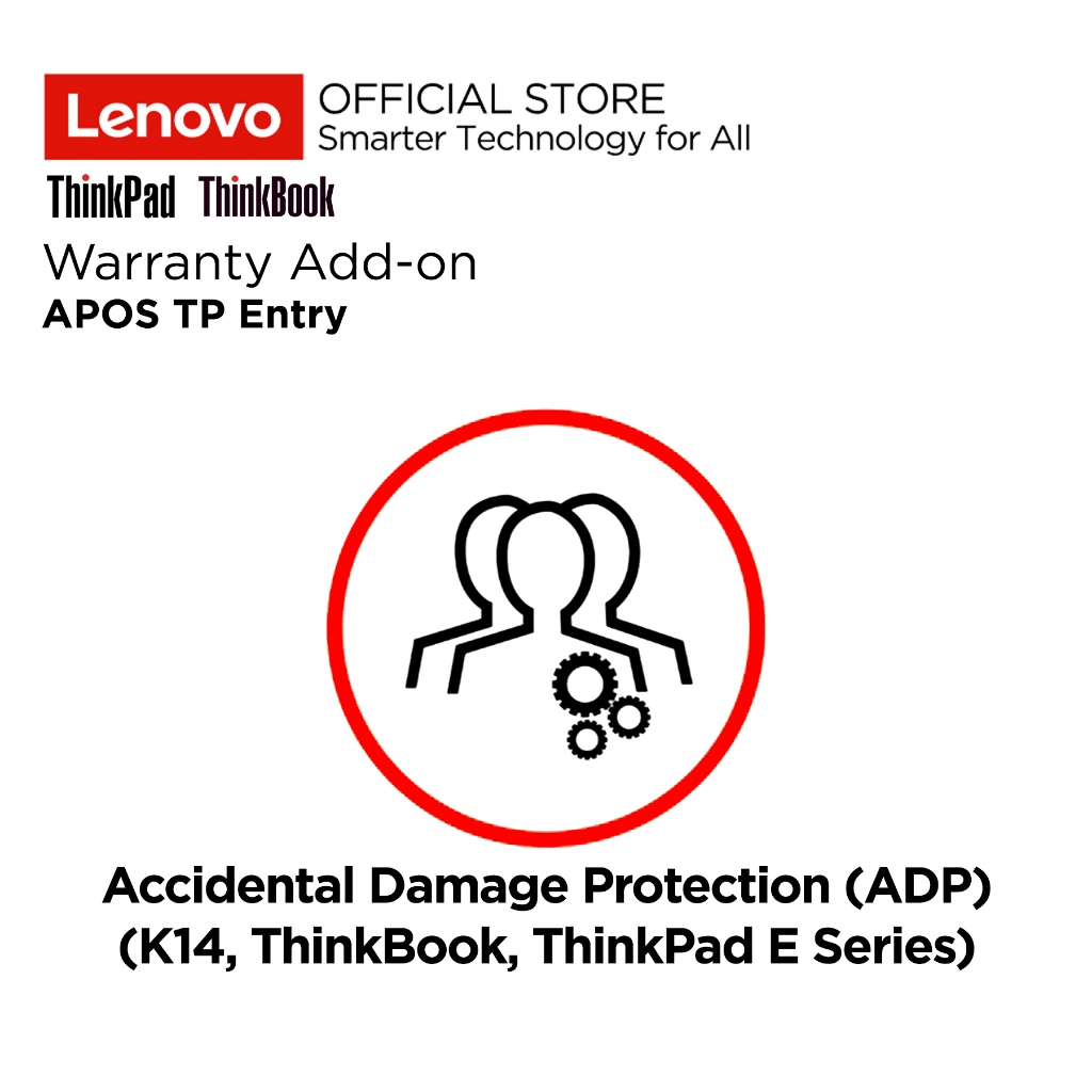 Lenovo Warranty Add-on APOS TP Entry ADP Accidental Damage Protection Laptop K14, ThinkBook 14 13s 1
