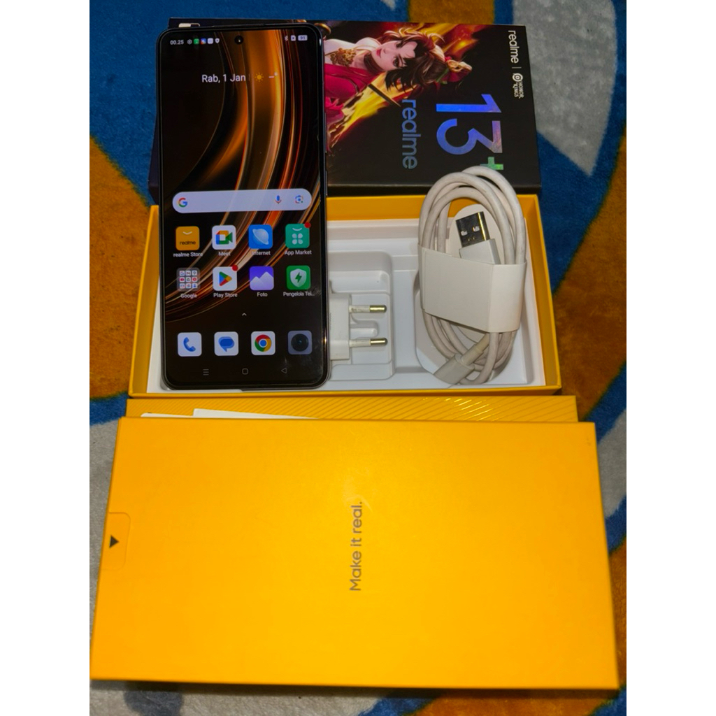 REALME 13 Plus + 5G 12/256GB Garansi Resmi Indonesia SECOND BEKAS ORIGINAL