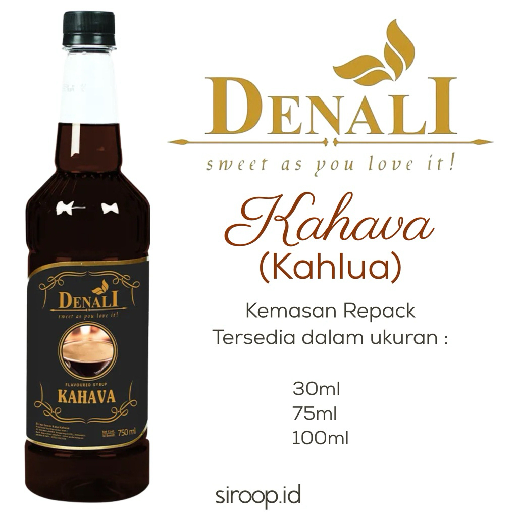 

Denali Kahava Kahlua Syruo Flavour Repack 30ml 75ml 100ml