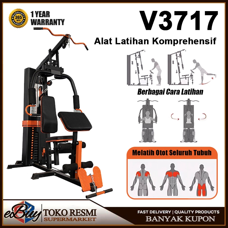 NEW!!! Home Gym 1 Sisi Multigym Angkat Beban/Multigym Alat Fitnes/Gym angkat Beban/Dengan beban
