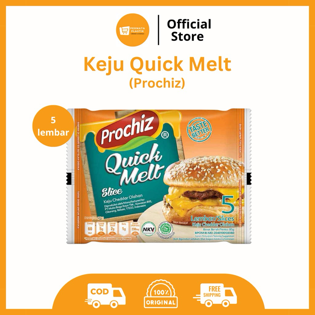 

Keju Prochiz Quick Melt Slice Isi 5 Lembar
