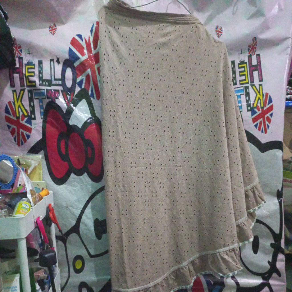 preloved bergo bordir non pet jumbo