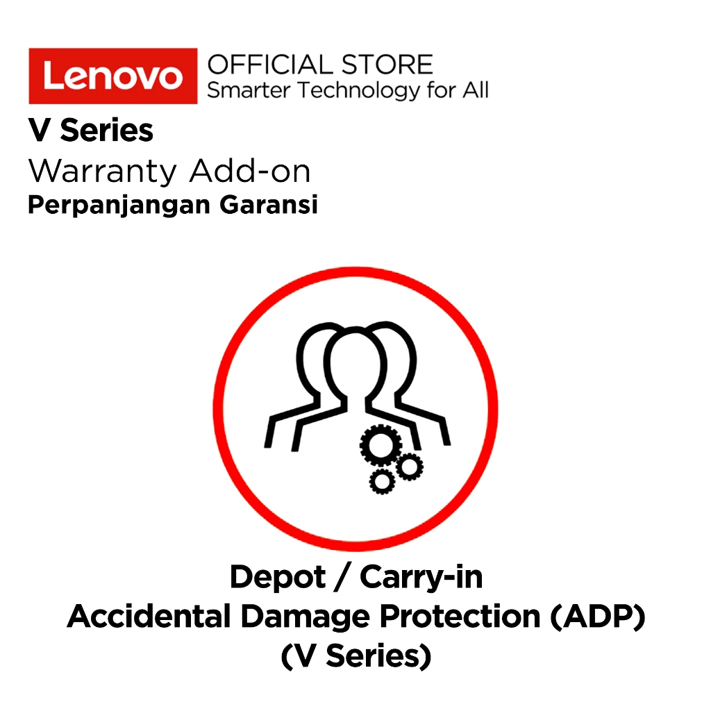 Lenovo V Series (V14 V15 V17) Extended Warranty Depot / Carry-in & Add-on ADP dari 1Tahun hingga max