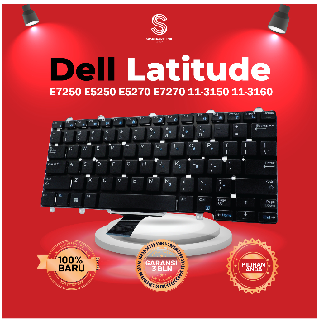 Keyboard Laptop Dell Latitude E7250 E5250 E5270 E7270