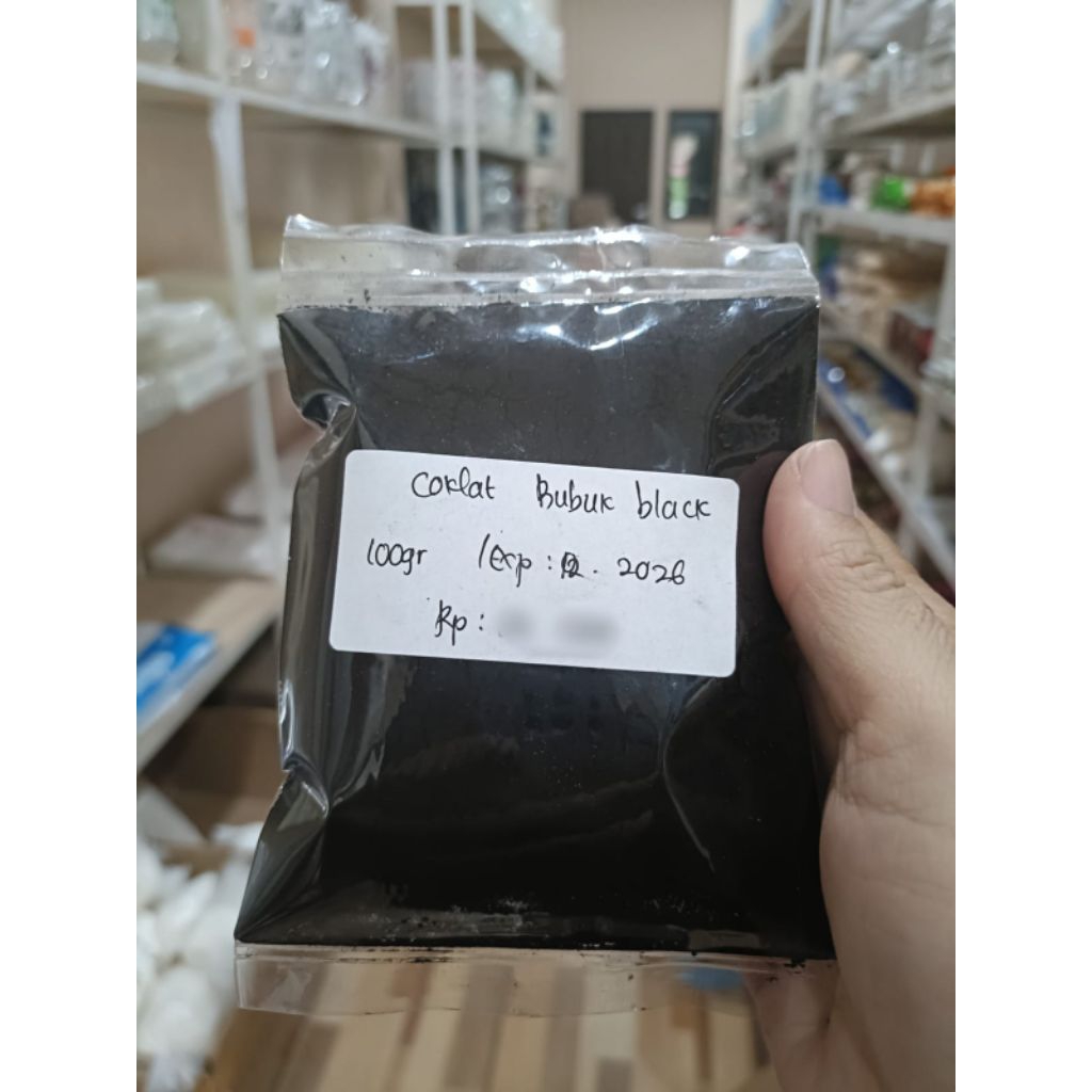 

COKLAT BUBUK BLACK/COKLAT BUBUK HITAM REPACK 100 GR
