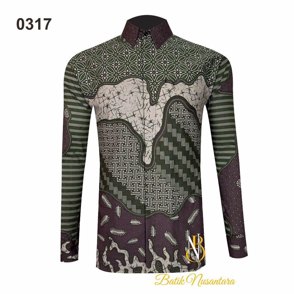

Batik Nusantara Indonesia Kemeja Batik Slimfit Lapis Furing 0317 / Batik Pria