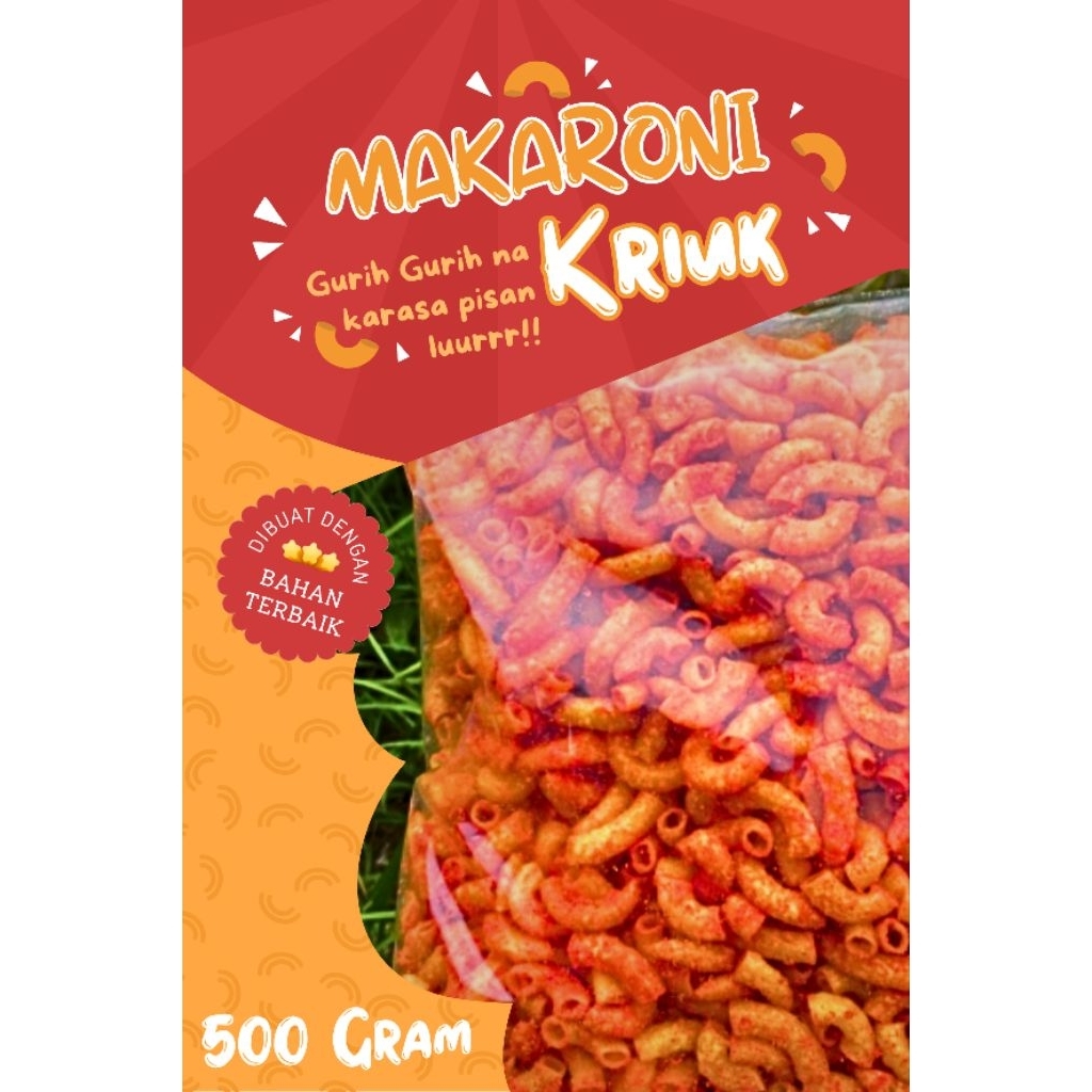 

500 Gram MAKARONI Balado Daun Jeruk Original Murah 20rb Sultan Cianjur Makanan Ringan Snack Grosir