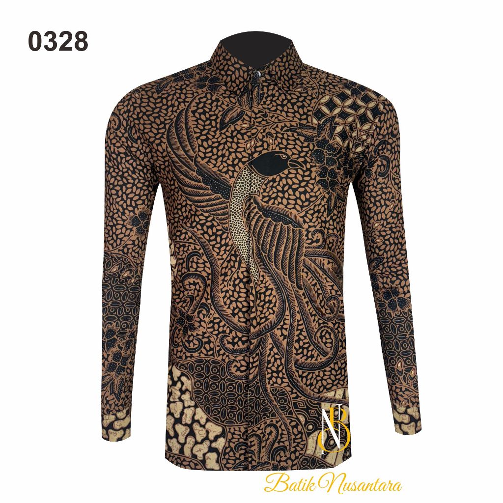 

Batik Nusantara Indonesia Kemeja Batik Slimfit Lapis Furing 0328 / Batik Pria